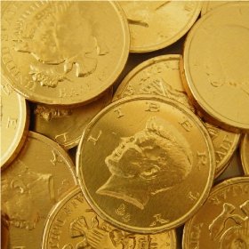 Chocolate Gold Coins - Large