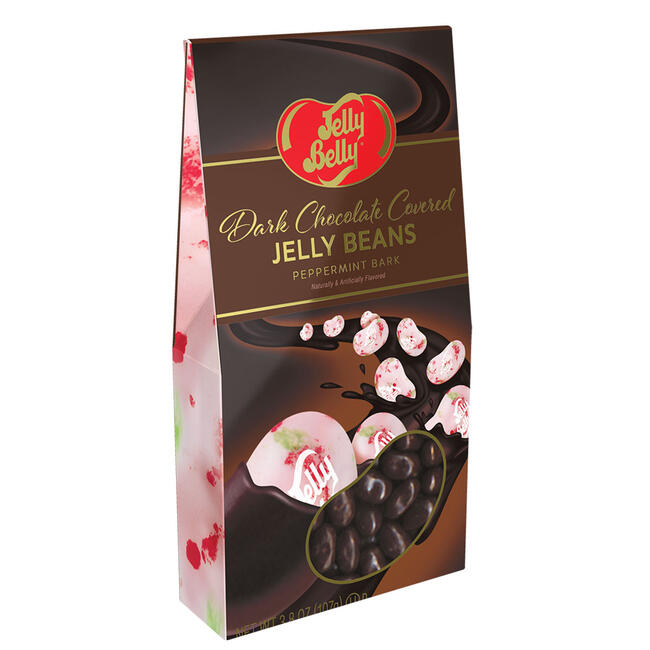 Jelly Belly Dark Chocolate covered Peppermint Bark Jelly Beans