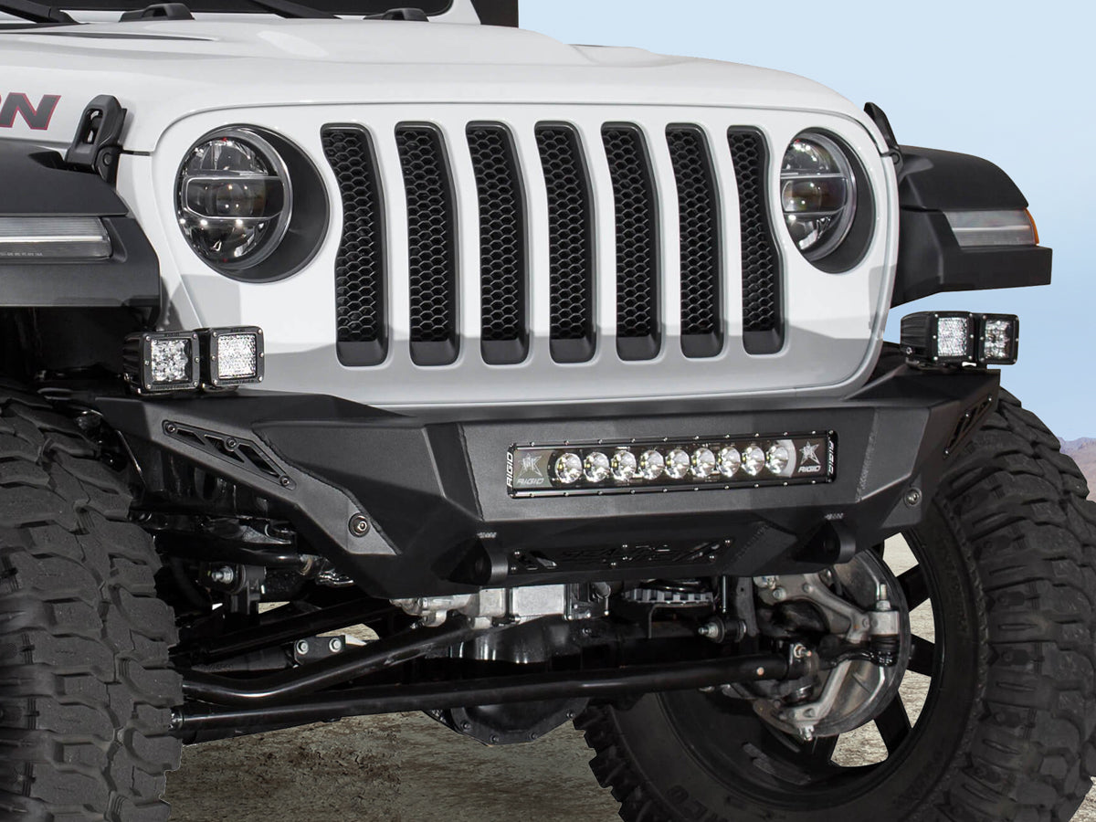 ADD? Offroad Stealth Fighter Top Hoop Front Bumper for 18-up Jeep Wrangler JL & 20-up Gladiator JT