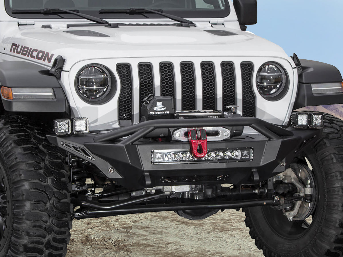 ADD? Offroad Stealth Fighter Top Hoop Front Bumper for 18-up Jeep Wrangler JL & 20-up Gladiator JT