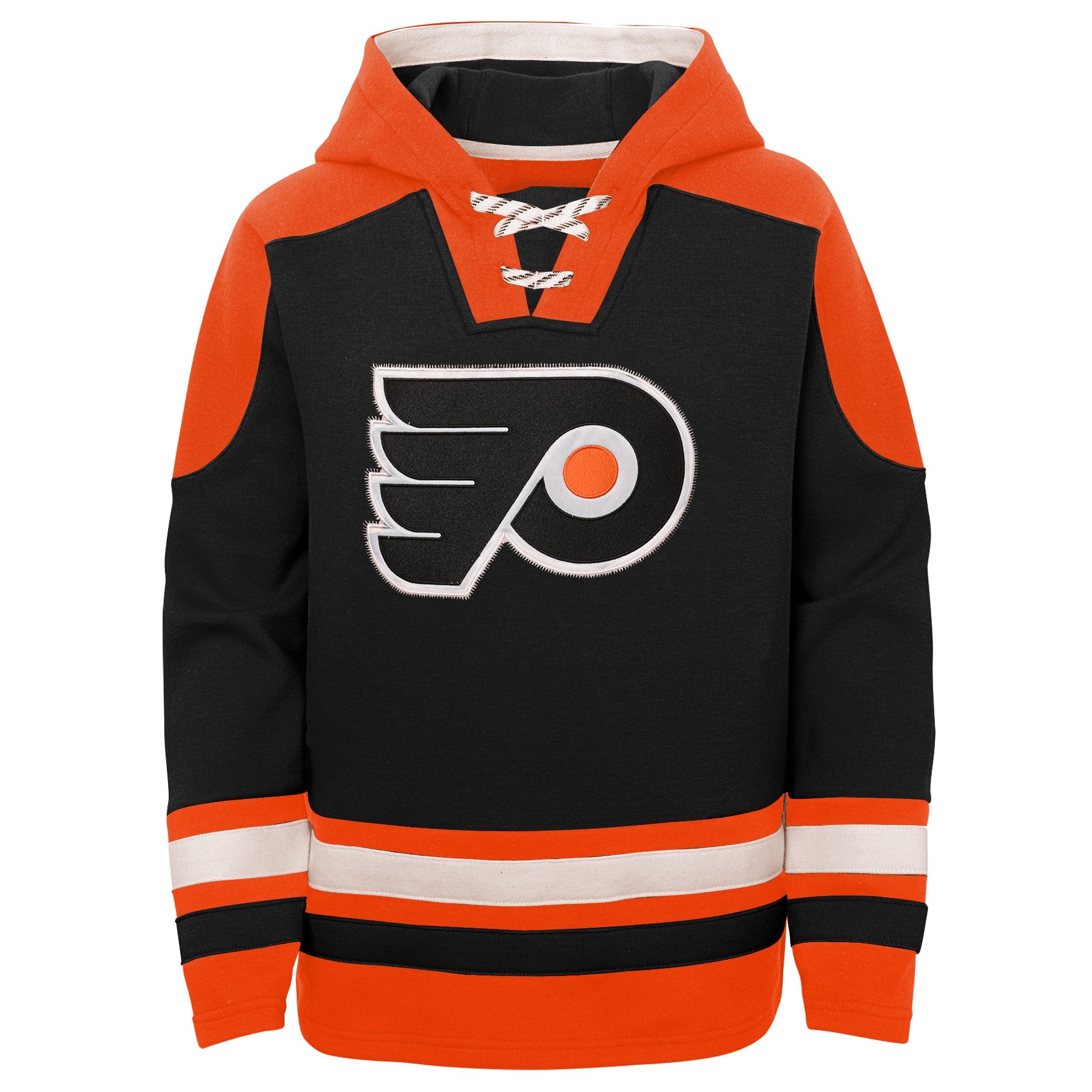 Outerstuff NHL Youth Boys Philadelphia Flyers Ageless Must-Have Lace Up Hoodie