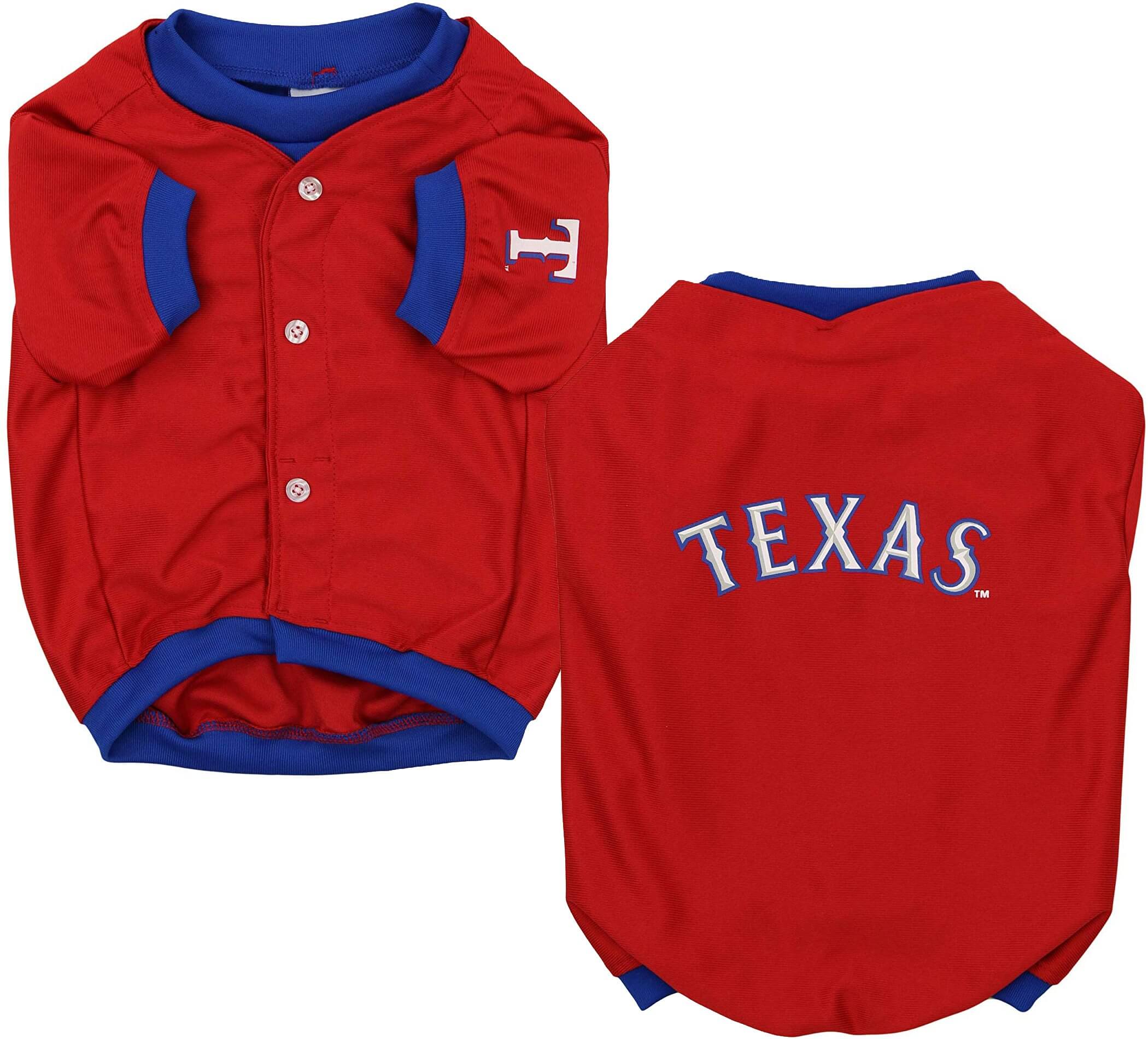 Sporty K9 MLB Texas Rangers Baseball Dog Jersey