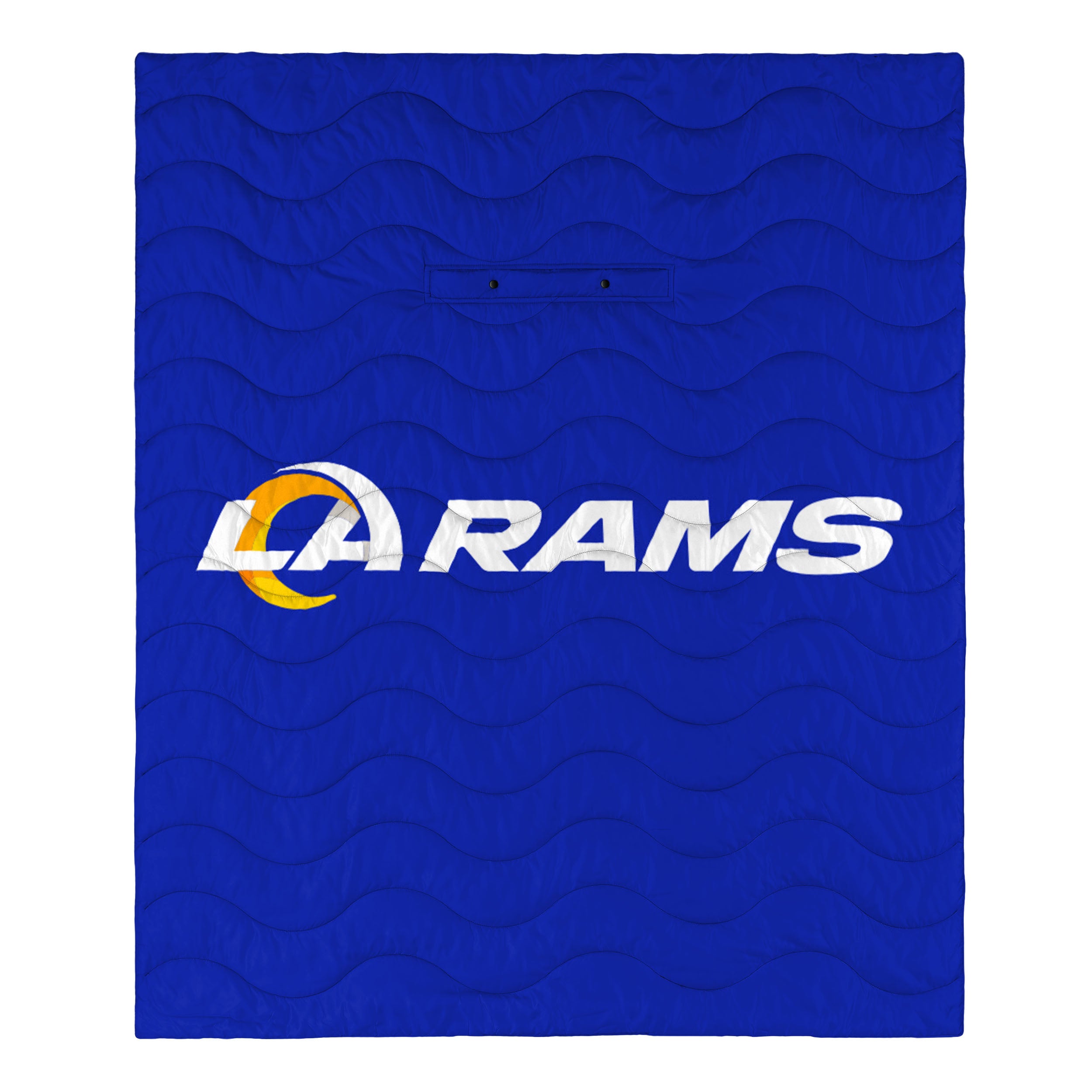 FOCO NFL Los Angeles Rams Exclusive Outdoor Wearable Big Logo Blanket, 50