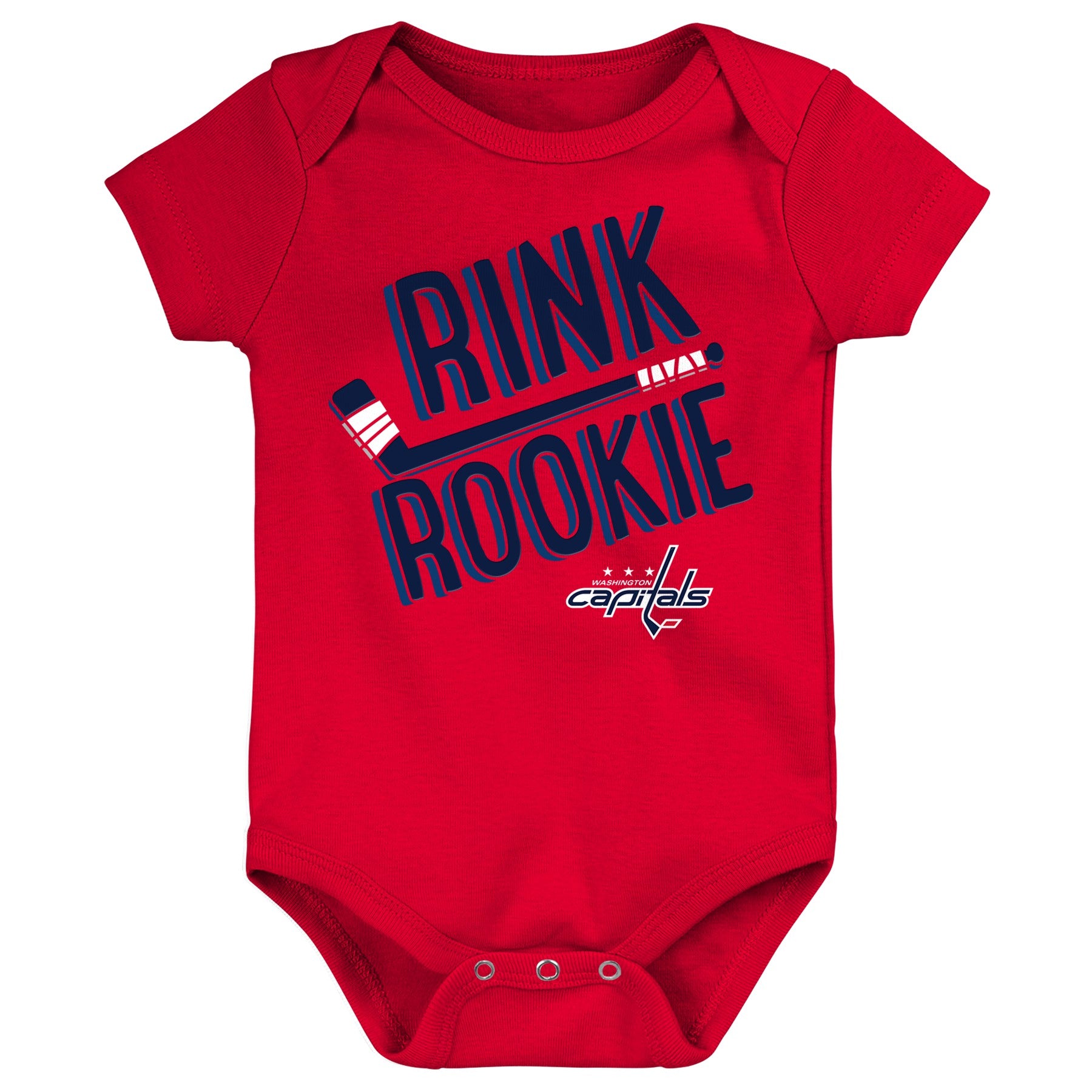 Outerstuff NHL Newborn Washington Capitals Rink Rookie Short Sleeve Creeper