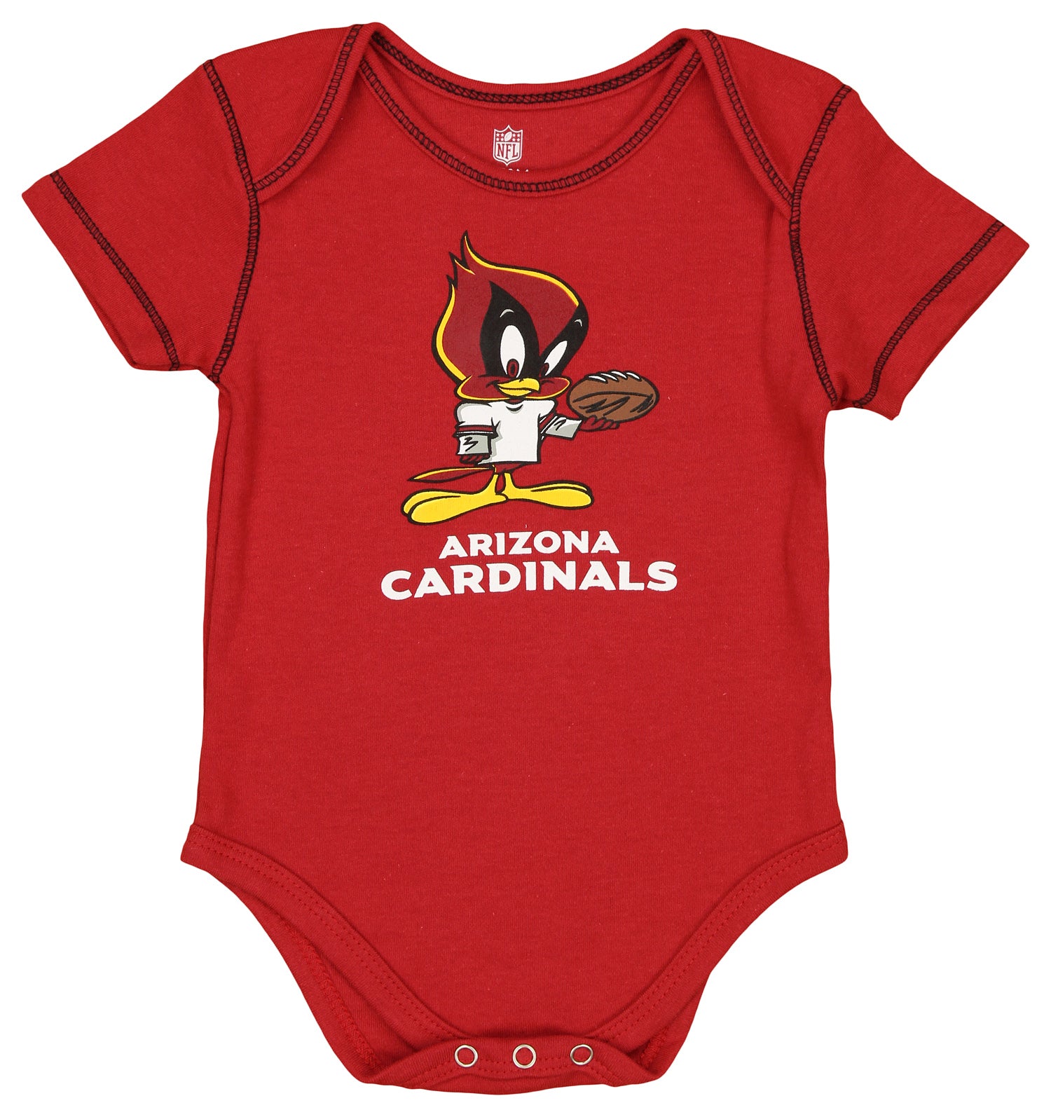 Outerstuff NFL Newborn Arizona Cardinals 3-Pack Short Sleeve Creeper Set