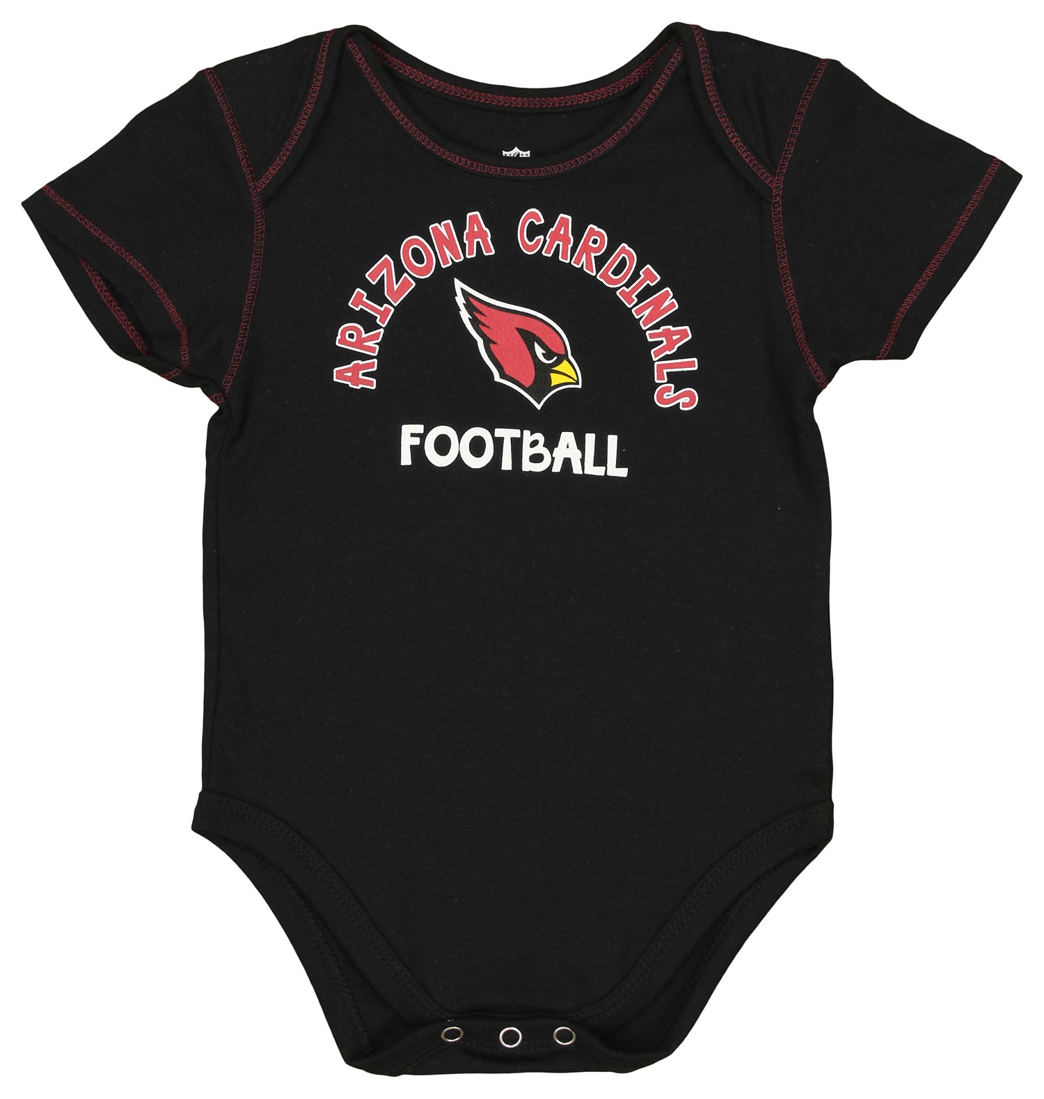 Outerstuff NFL Newborn Arizona Cardinals 3-Pack Short Sleeve Creeper Set