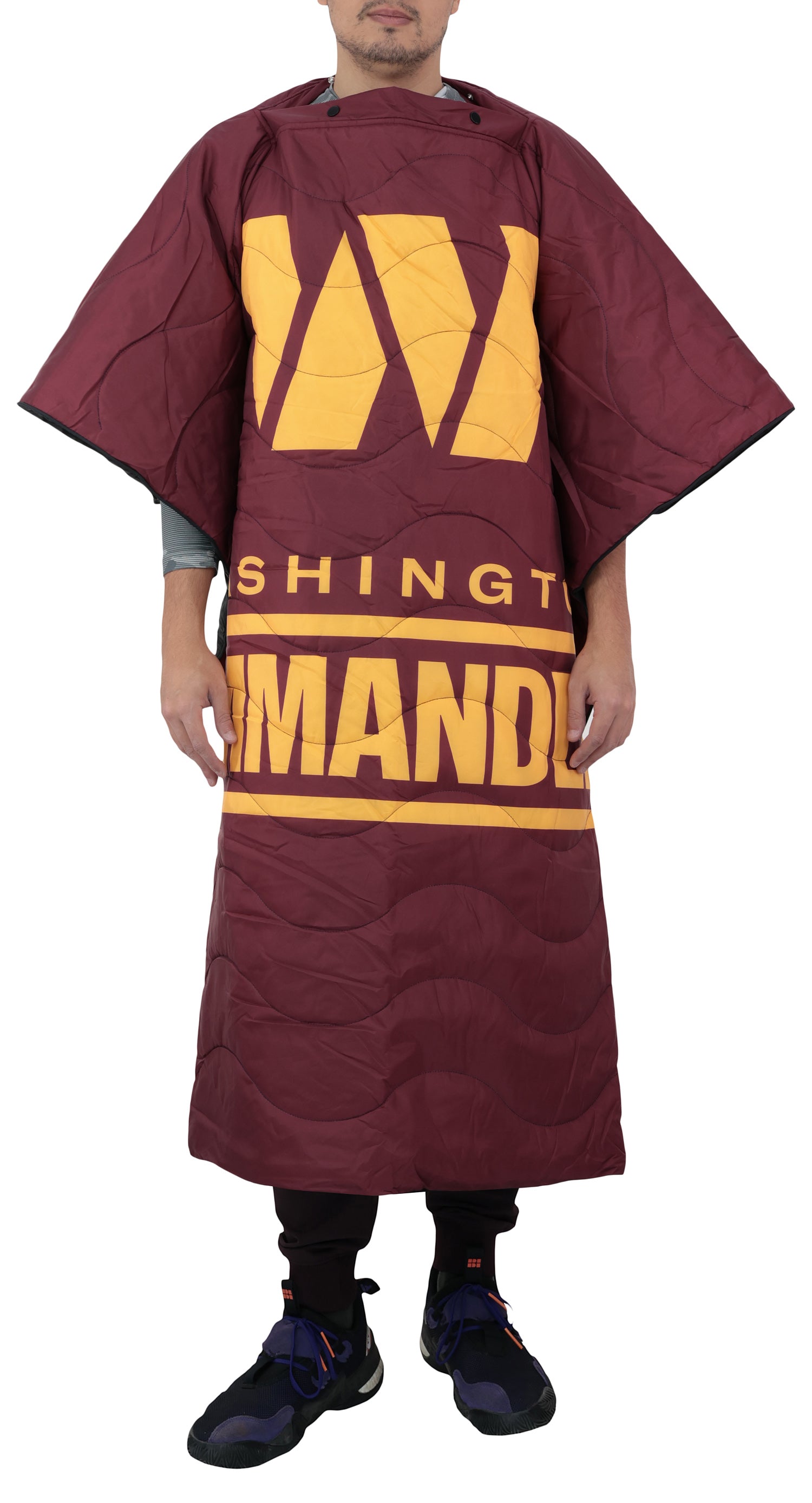 FOCO NFL Washington Commanders Exclusive Outdoor Wearable Big Logo Blanket, 50