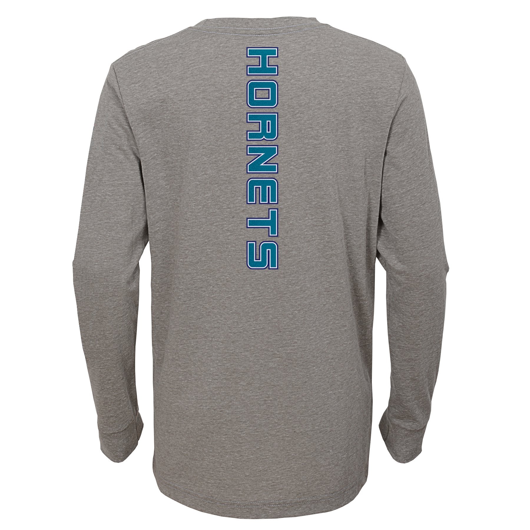 Outerstuff NBA Youth (4-18) Charlotte Hornets Heather Grey Long Sleeve Tee