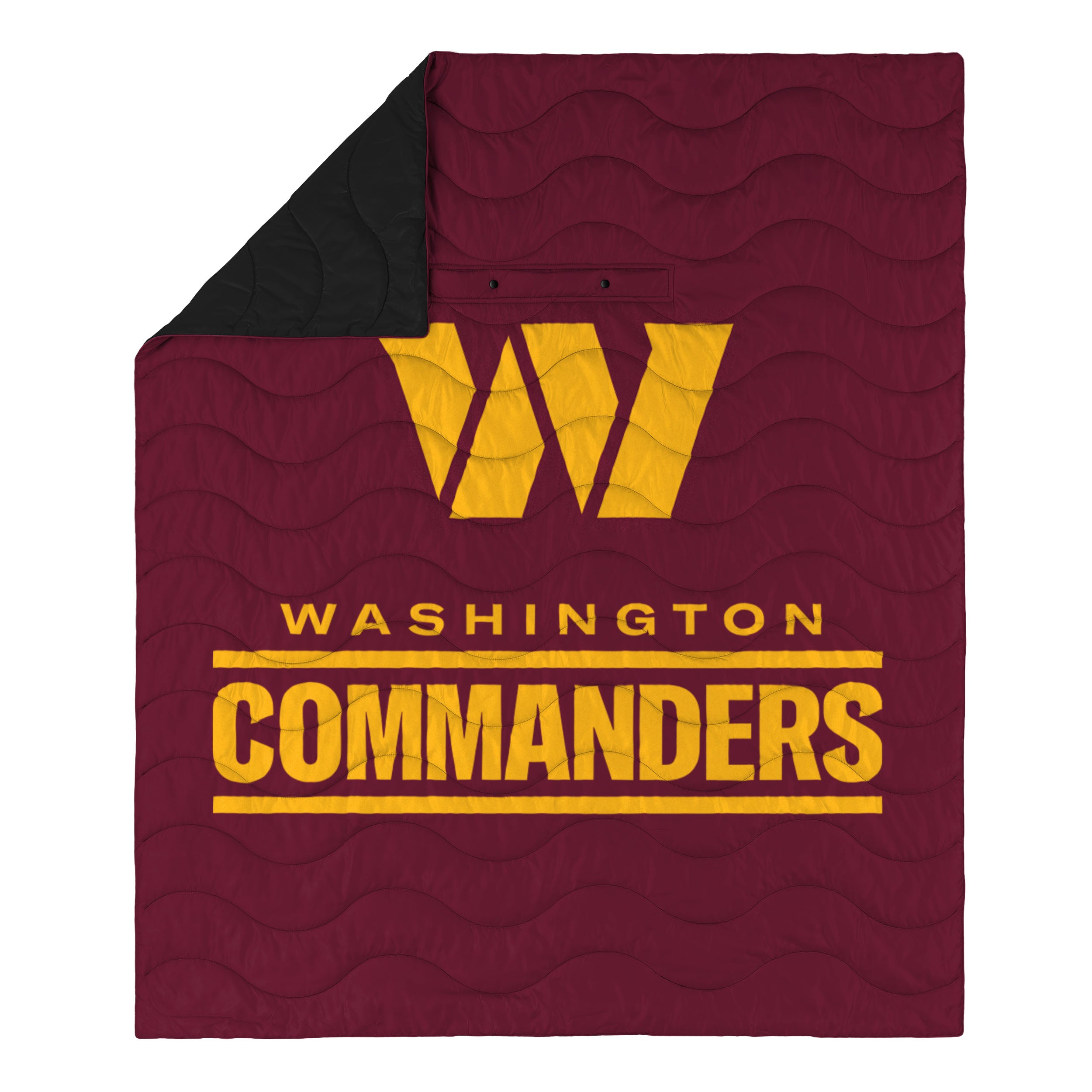 FOCO NFL Washington Commanders Exclusive Outdoor Wearable Big Logo Blanket, 50