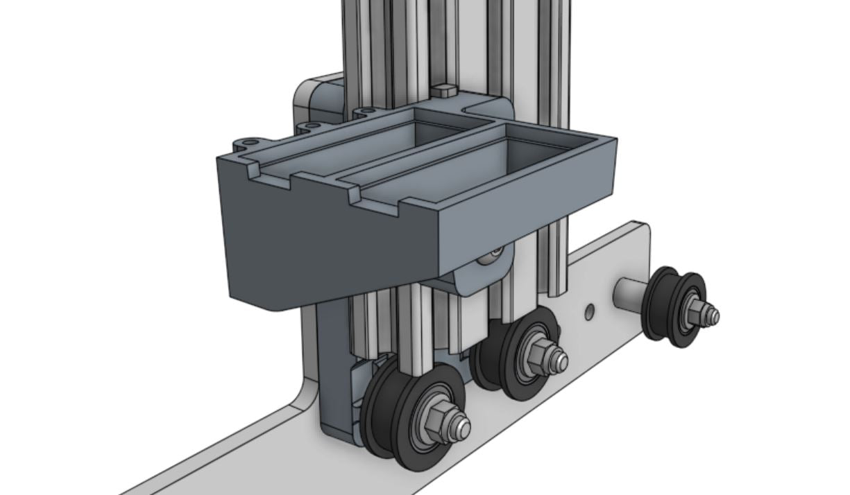 Gantry-Mounted Seed Troughs and Holder