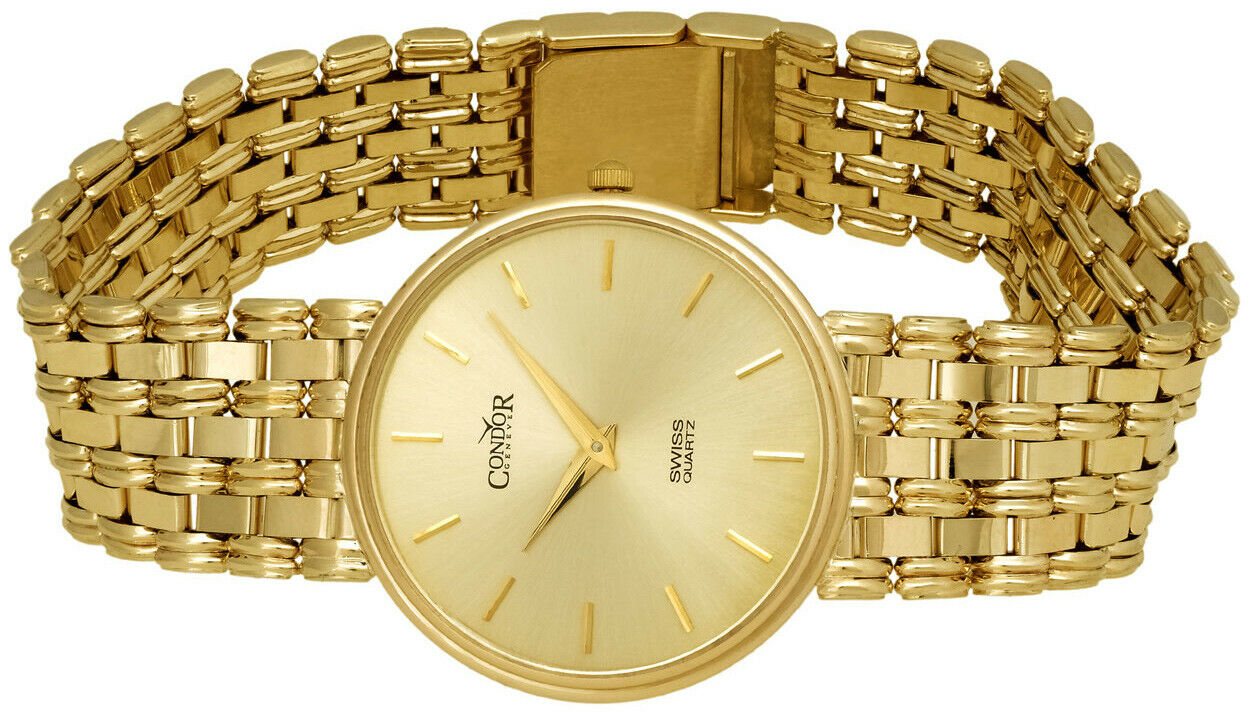 Condor 14kt Gold Mens Luxury Swiss Watch GS21002