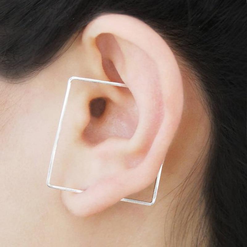 Handmade Incomplete Square Earring