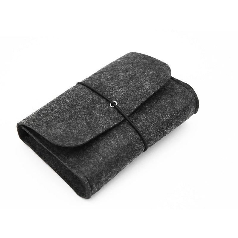 Felt Mouse Charger USB Cable Storage Bag