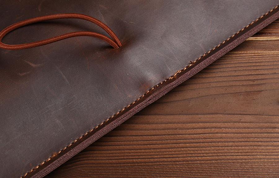 Genuine Leather Laptop Sleeve and Accessory Pouch