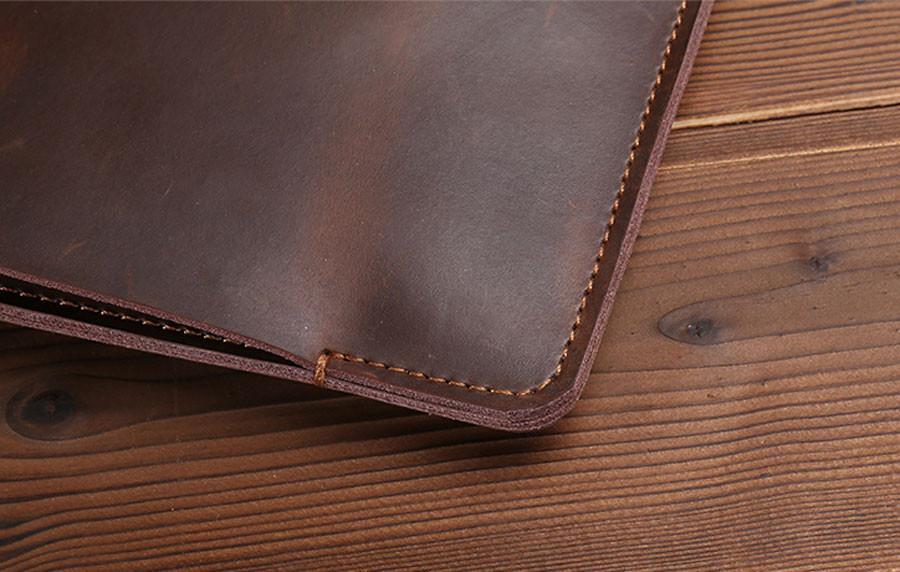 Genuine Leather Laptop Sleeve and Accessory Pouch