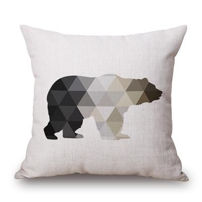 Nordic Geometric Animal Cushion Covers