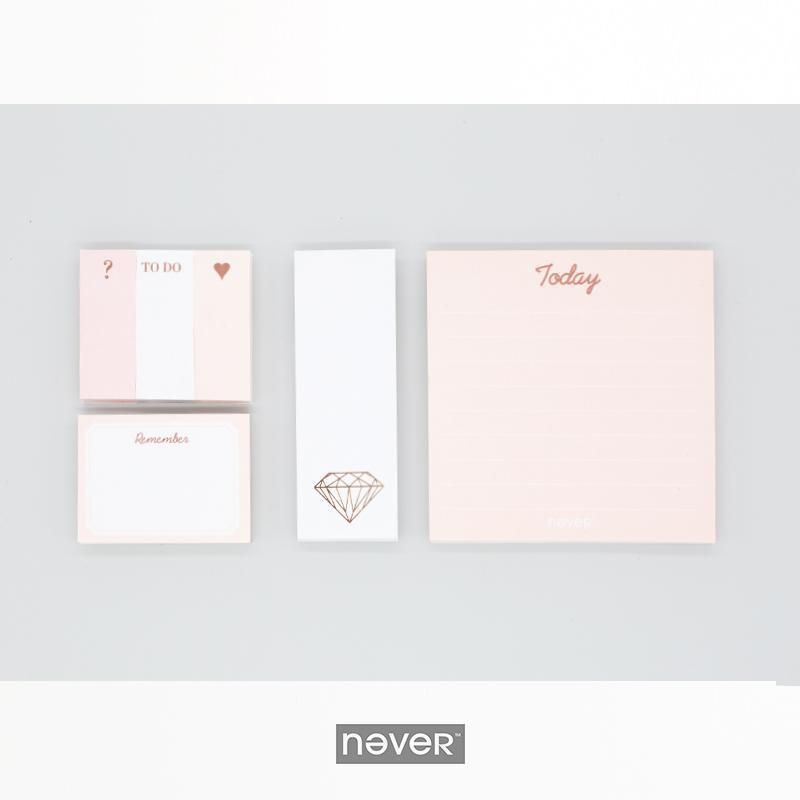 Rose Gold Edition Memo Pad Set