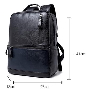 Leather Travel Laptop Backpack