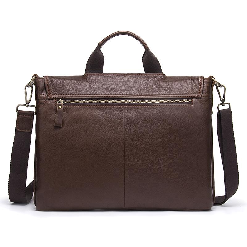 Genuine Leather Men Briefcase