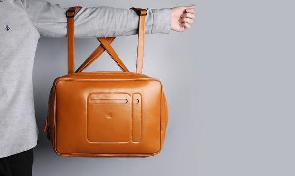 Leather Transformable Laptop Shoulder Bag