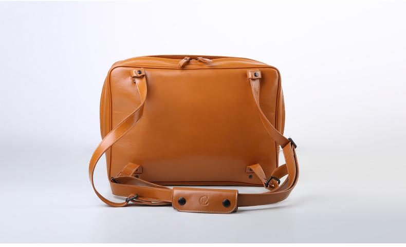 Leather Transformable Laptop Shoulder Bag