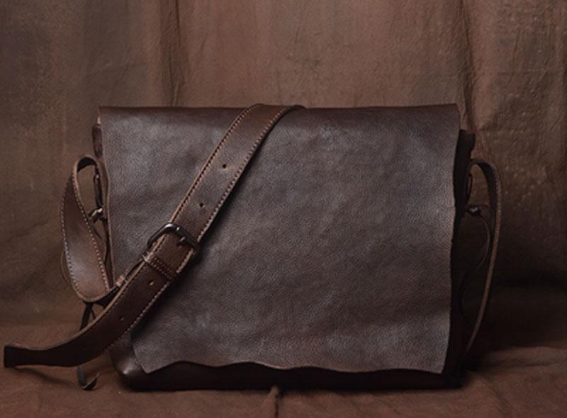 Handmade Leather Messenger Bag