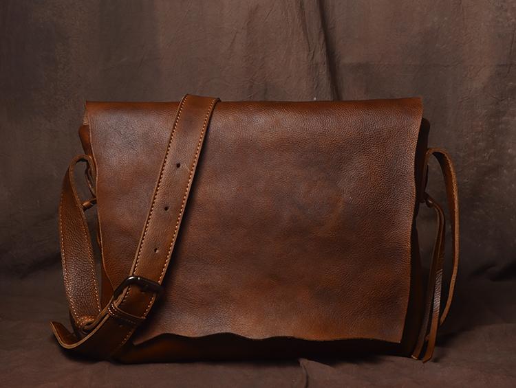 Handmade Leather Messenger Bag