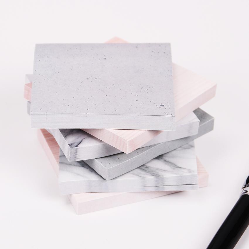 Marble and Cement Colored Sticky Notes
