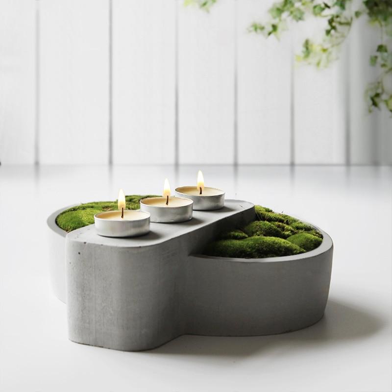 Japanese Desktop Cement Plant Vases and Organizers