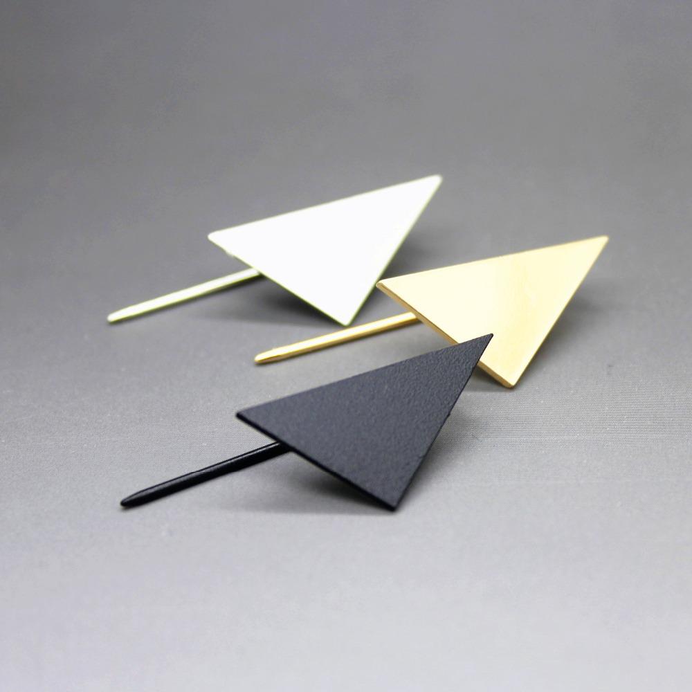 Simple Geometric Triangle Stud Earrings