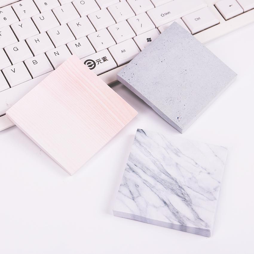Marble and Cement Colored Sticky Notes