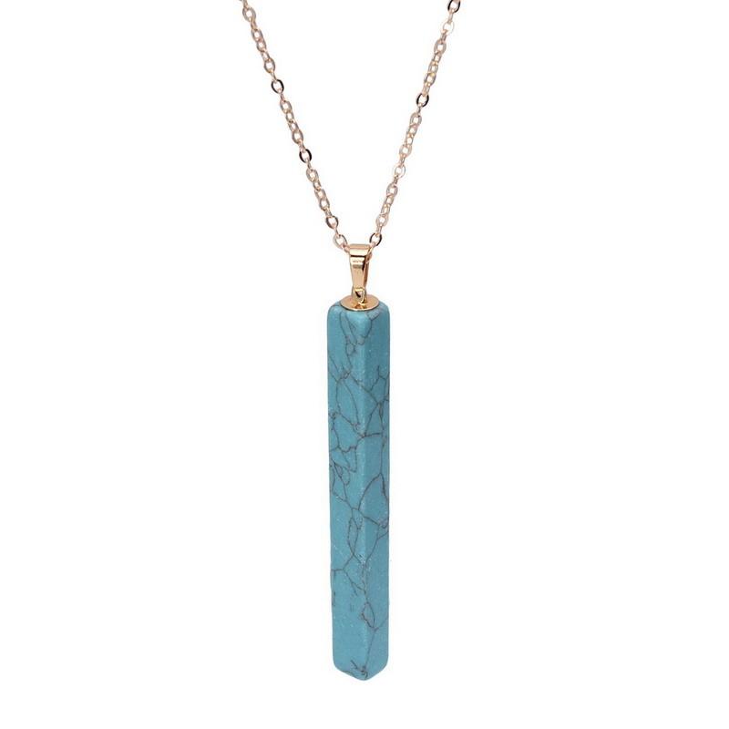 Natural Stone Marbled Necklace