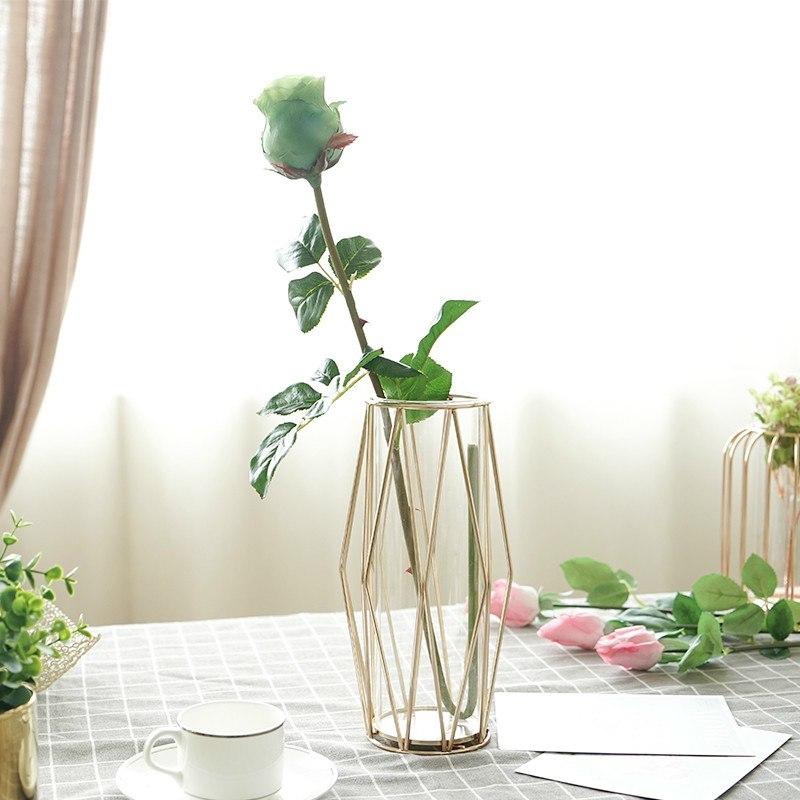 Modern Geometric Minimal Rose Gold Plant Vase