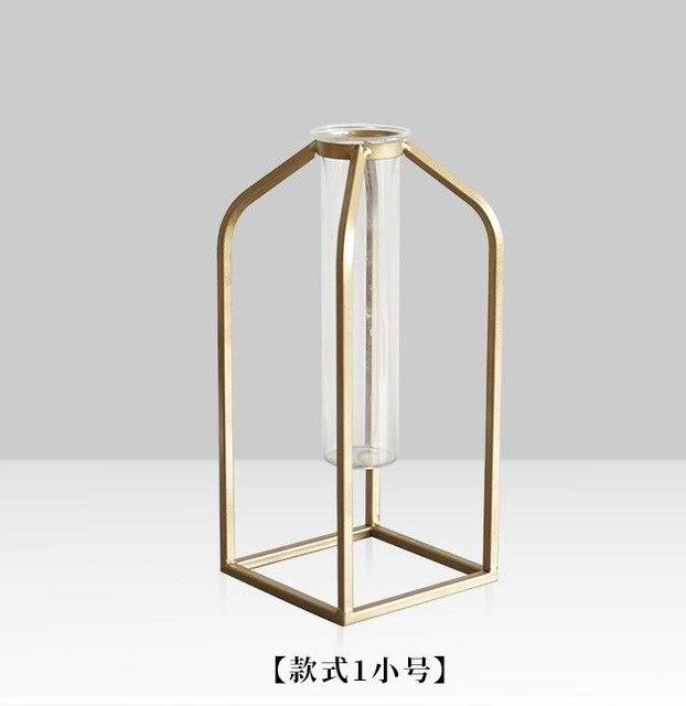 Modern Geometric Minimal Rose Gold Plant Vase