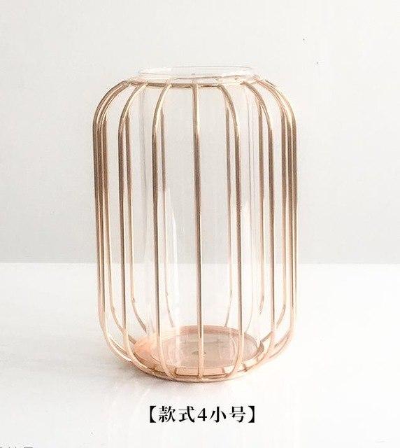 Modern Geometric Minimal Rose Gold Plant Vase