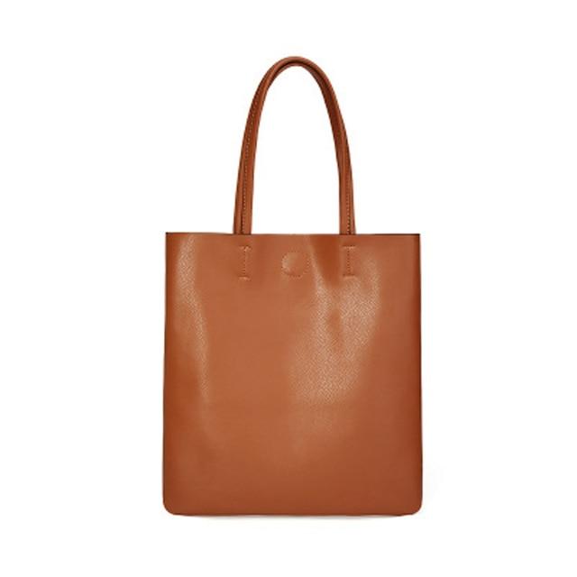 Minimalist Simple Leather Tote Bag