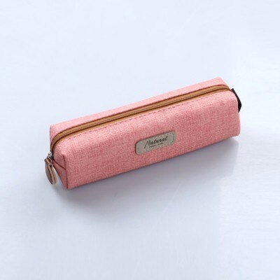 School Office Pen Bag Box Cute PU Leather Small Pencil Cases School Student Supplies Lapis Stationery Storage Korean Bag 05160