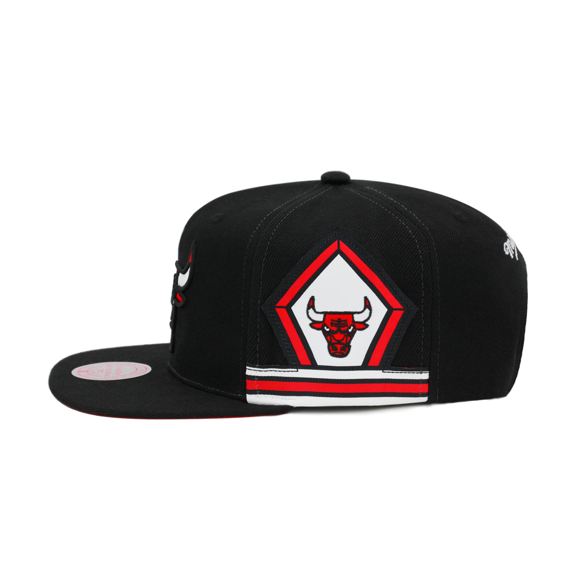 Chicago Bulls Jersey Short Mitchell & Ness Snapback Hat Black/Red