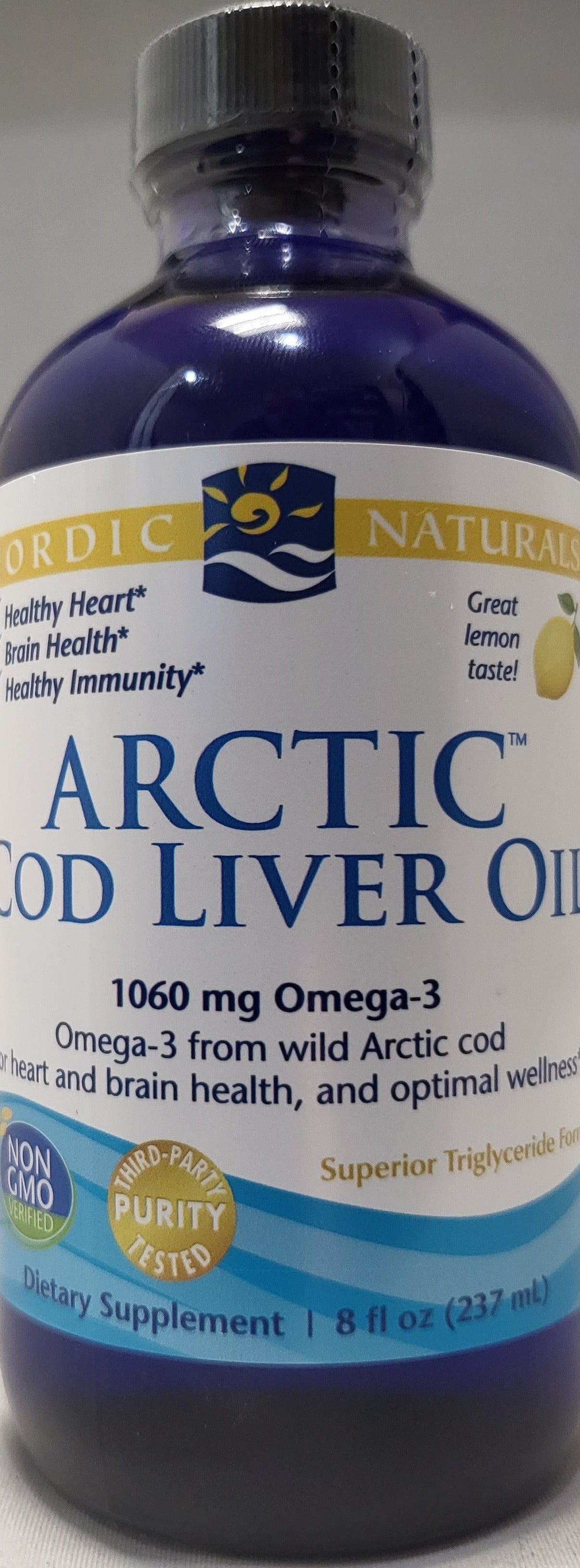 Nordic Naturals Artic Cod Liver Oil (Lemon)  8 fl oz