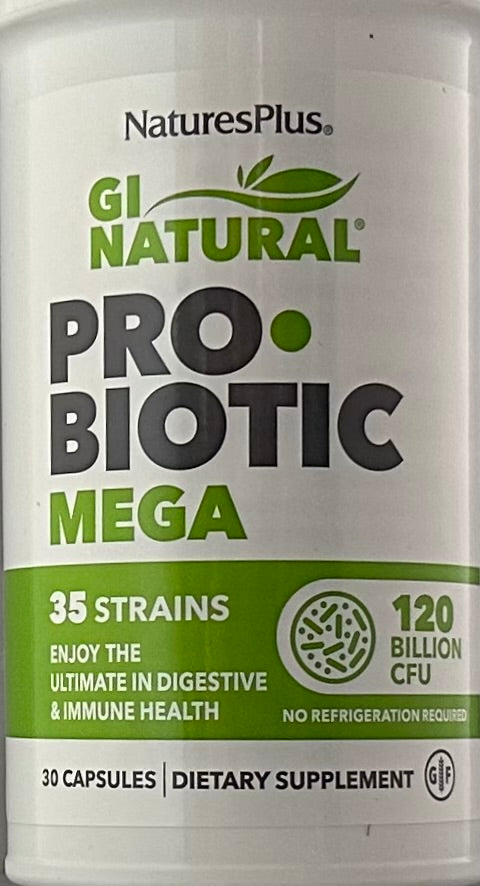 NaturesPlus GI Natural? Pro?Biotic Mega  30 Capsules