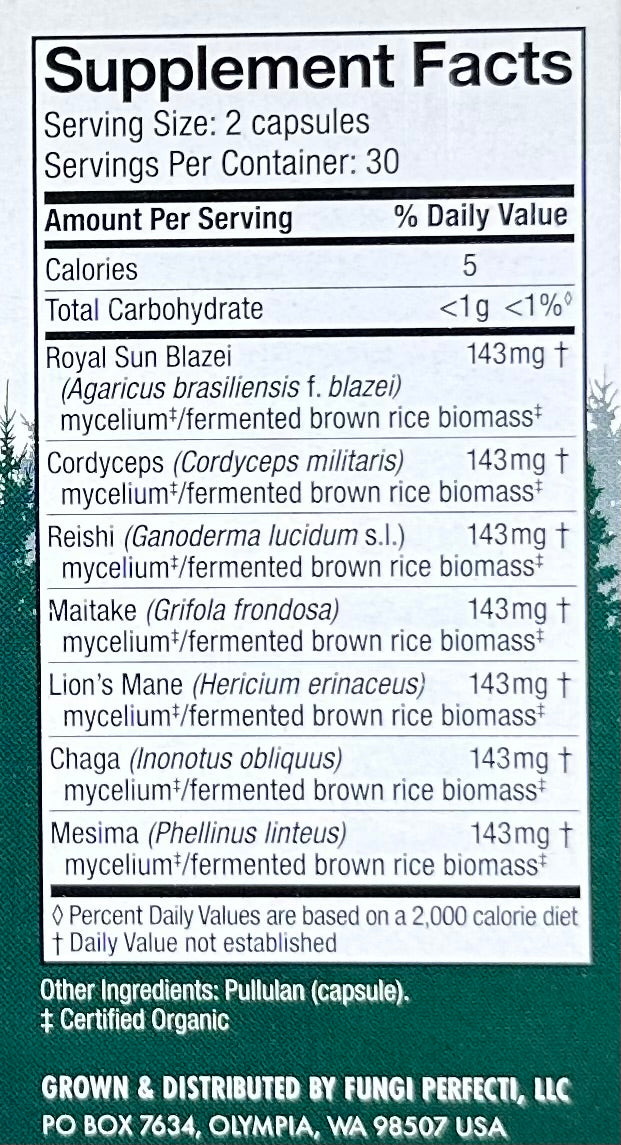 Host Defense Mushroom Stamets 7? 60 Vegetarian Capsules