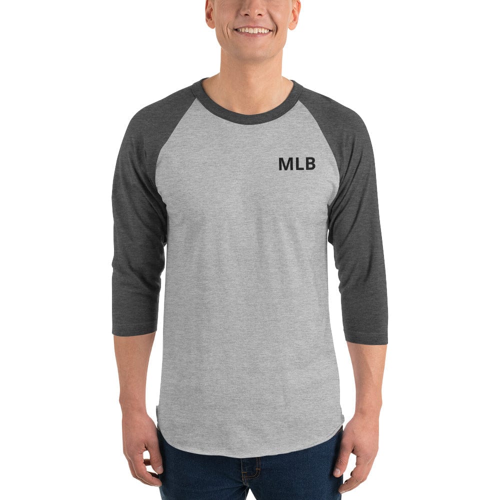 Custom 3/4 Sleeve Raglan Baseball Tee | Personalized Three Quarter Sleeve Logo Tee Shirt | Raglan Tee