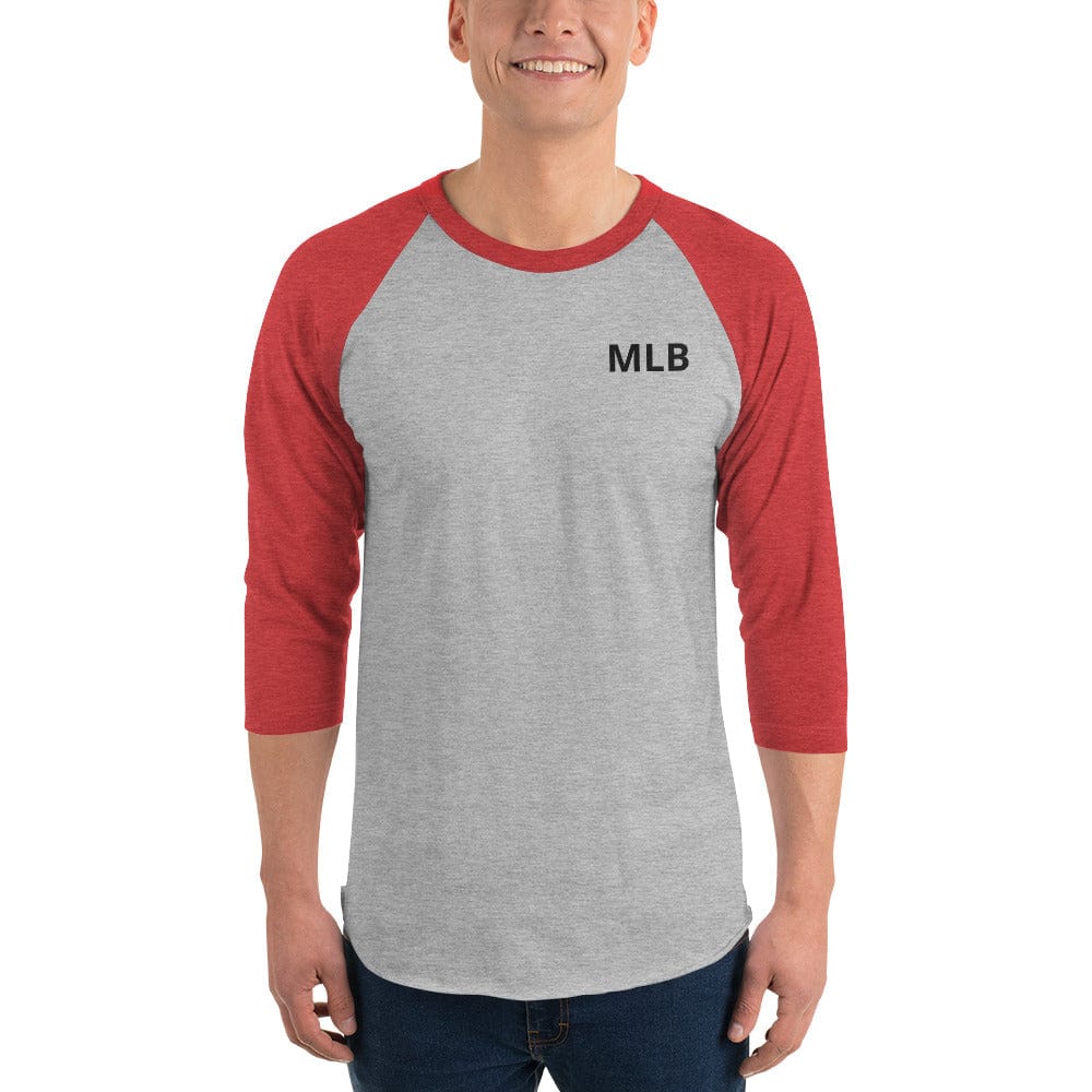 Custom 3/4 Sleeve Raglan Baseball Tee | Personalized Three Quarter Sleeve Logo Tee Shirt | Raglan Tee