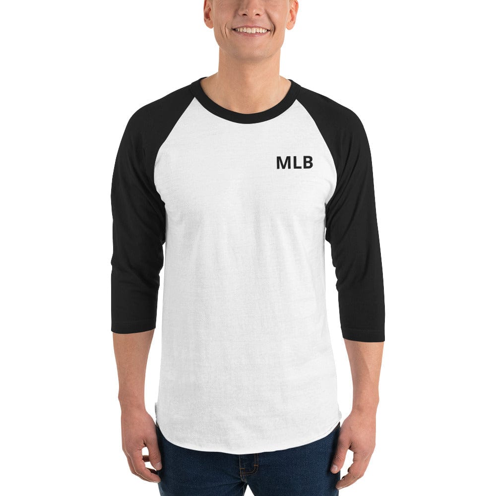 Custom 3/4 Sleeve Raglan Baseball Tee | Personalized Three Quarter Sleeve Logo Tee Shirt | Raglan Tee