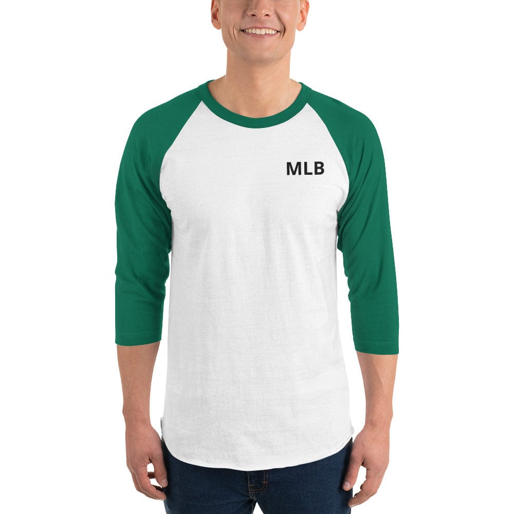 Custom 3/4 Sleeve Raglan Baseball Tee | Personalized Three Quarter Sleeve Logo Tee Shirt | Raglan Tee