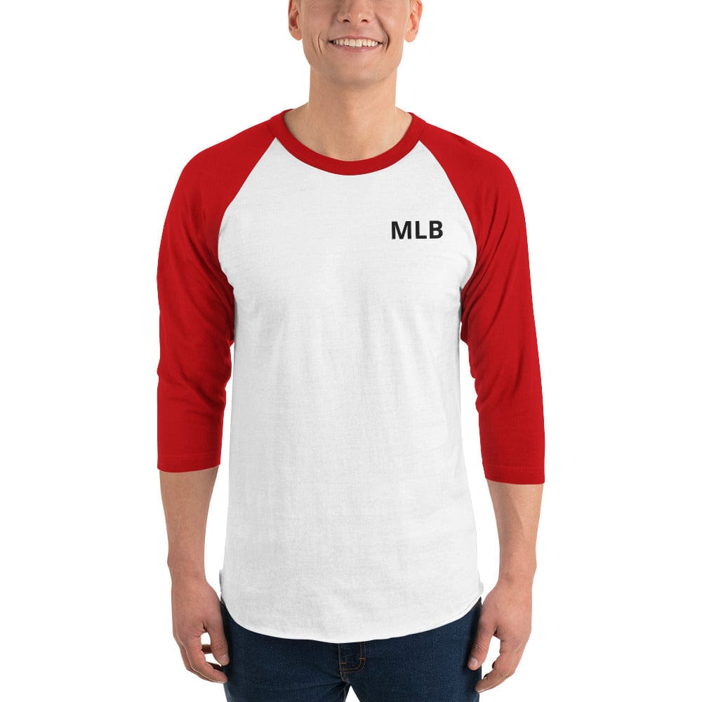 Custom 3/4 Sleeve Raglan Baseball Tee | Personalized Three Quarter Sleeve Logo Tee Shirt | Raglan Tee