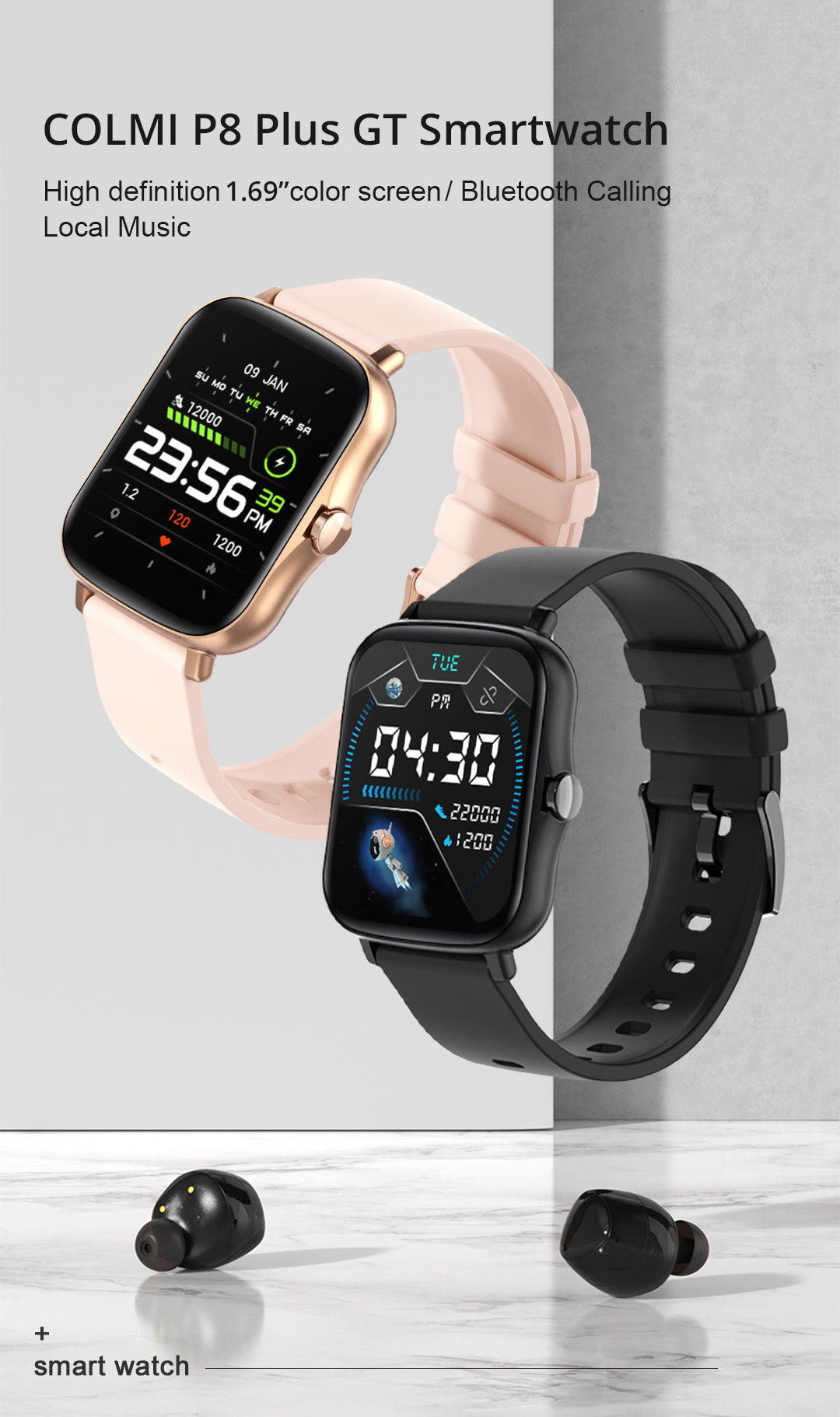 Smartwatch COLMI P8 Plus GT