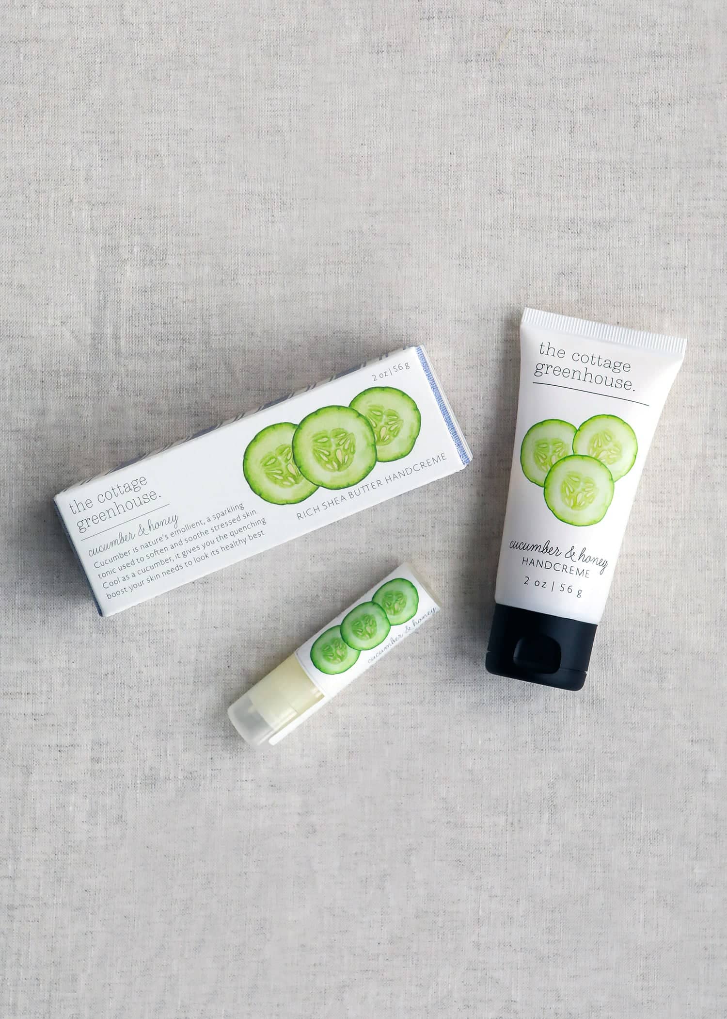  Cucumber & Honey Travel Size Handcreme + Lip Butter Duo 