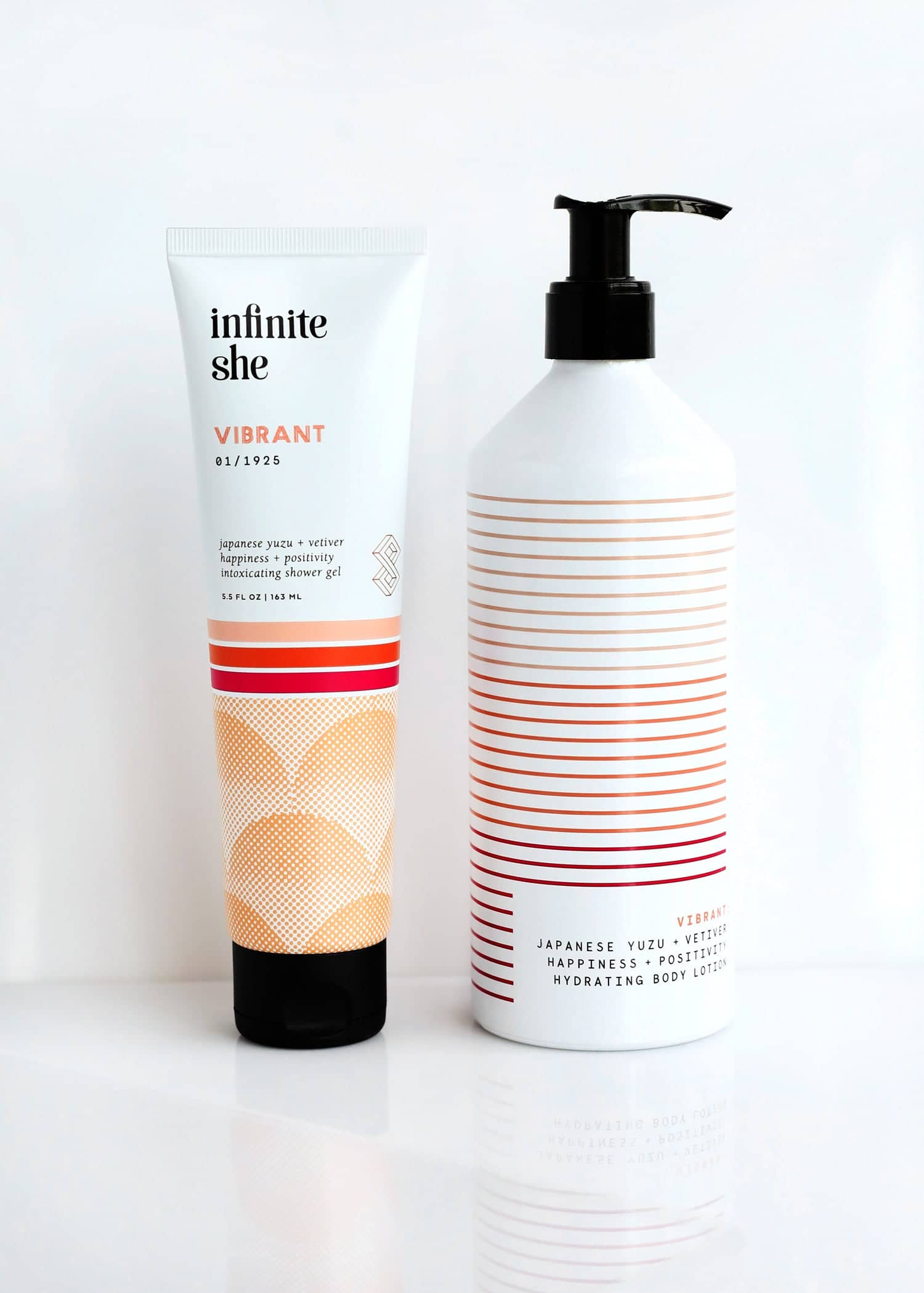  Vibrant Shower Gel + Hydrating Body Lotion 