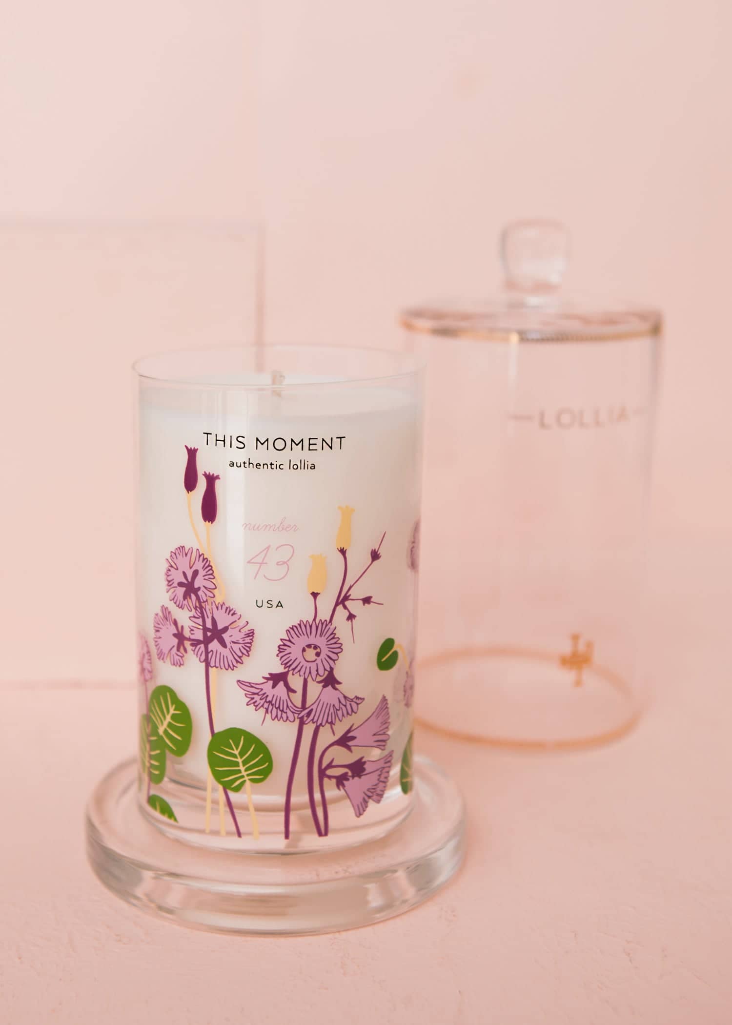  This Moment Glass Candle with Cloche 